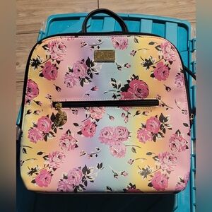 Betsy Johnson Floral backpack style purse